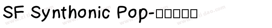 SF Synthonic Pop字体转换